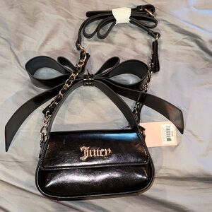 Juicy Couture Shiny Black crossbody Bag